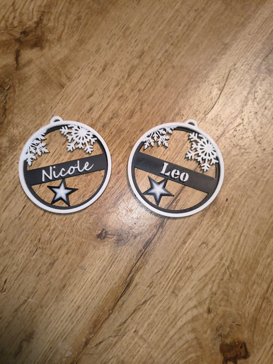 Weihnachtsbaum Anhänger mit Namen