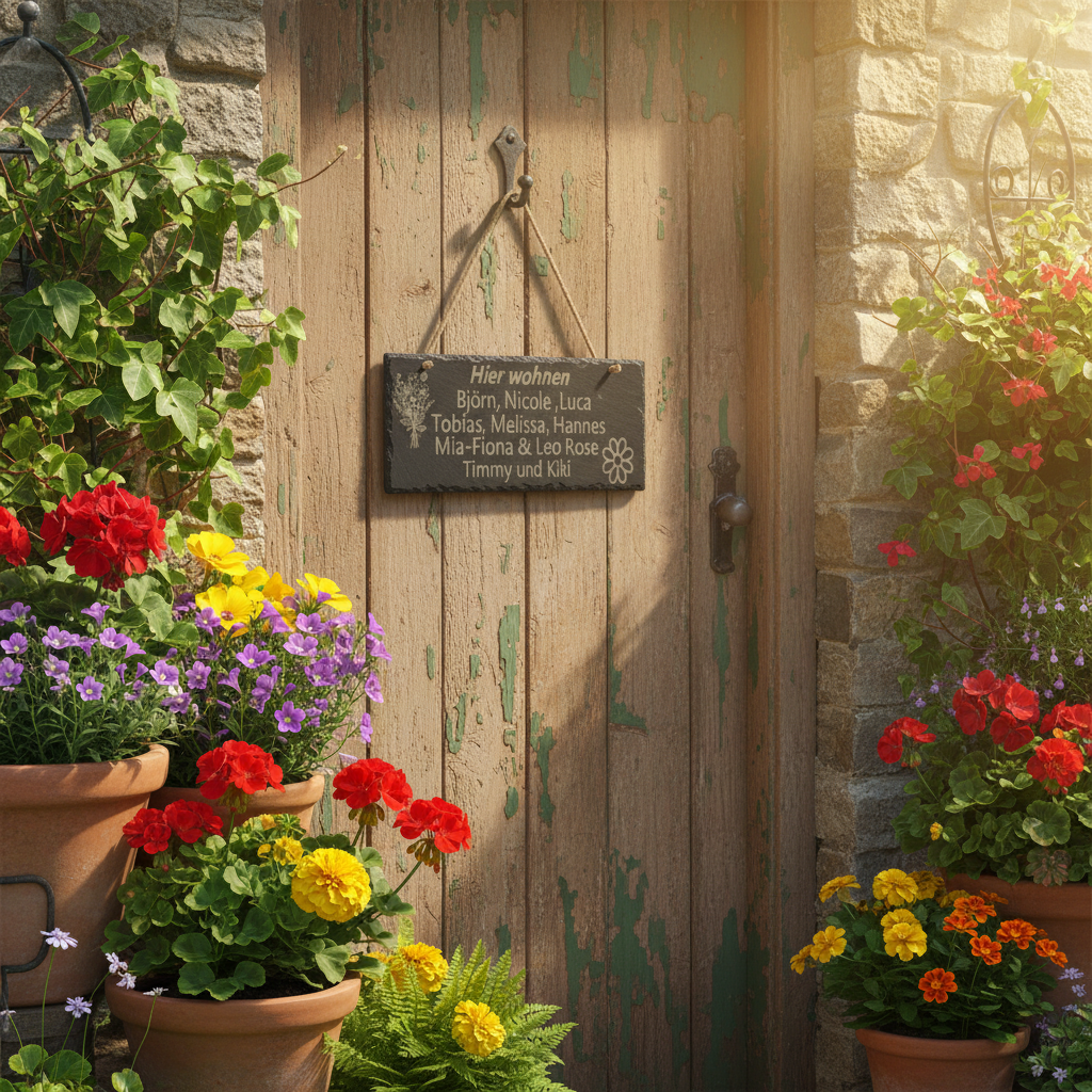 Persönliche Türschilder mit Namen – Deine charmante Visitenkarte für Zuhause